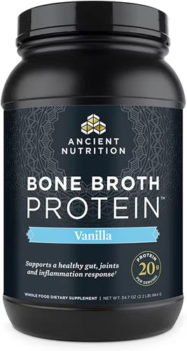 Ancient Nutrition Bone Broth Protein Vanilla -- 40 Servings