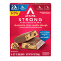 Atkins Strong High Protein Bar Chocolate Chip Cookie Dough -- 4 Bars