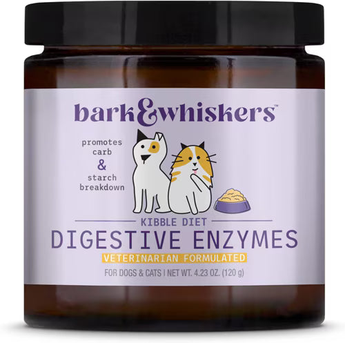 Bark & Whiskers Kibble Diet Digestive Enzymes Veterinarian Formulated -- 4.23 oz