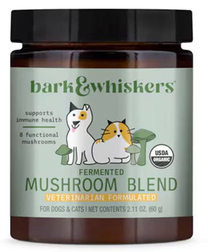 Bark & Whiskers Organic Fermented Mushroom Blend for Cats & Dogs -- 2.11 oz