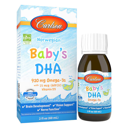 Carlson Baby's DHA + Vitamin D3 920 mg Omega-3s -- 2 fl oz