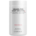 Codeage Grass-Fed Beef Organs - Bovine Glandulars Supplement -- 180 Capsules