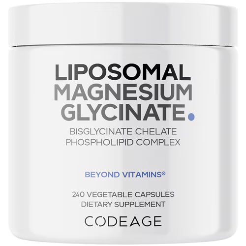 Codeage Liposomal Magnesium Bisglycinate Chelate Mineral Supplement BioMag Phospholipids -- 240 Capsules