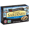 Crown Prince Gluten Free Kosher Non-GMO Sardines in Water -- 4.25 oz