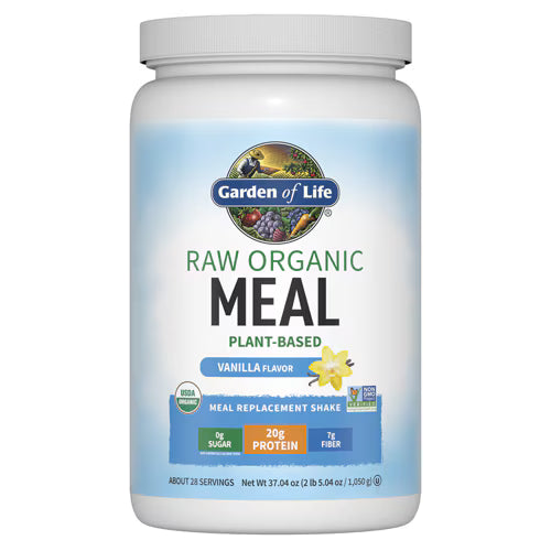 Garden of Life Raw Organic Meal Plant-Based Vanilla -- 37.04 oz