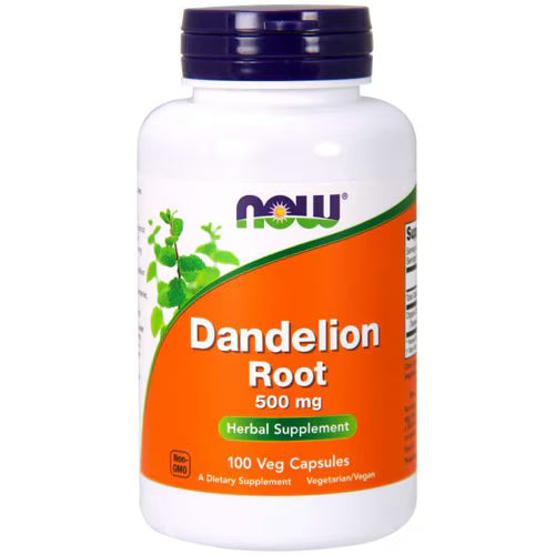 NOW Dandelion Root -- 500 mg - 100 Veg Capsules