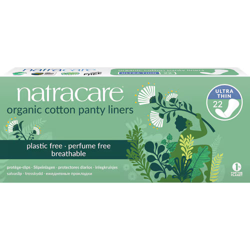 Natracare Organic Cotton Panty Liners Ultra Thin -- 22 Pads