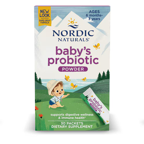Nordic Naturals Baby's Probiotic Vegan Powder -- 4 billion CFU - 30 Packets