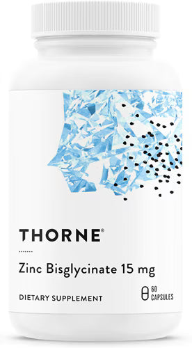 Thorne Zinc Bisglycinate -- 15 mg - 60 Capsules
