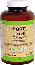 Vitacost-Root2 BioCell Collagen with 100 mg Hyaluronic Acid per serving -- 240 Capsules